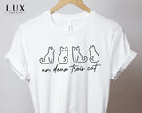 Un Deux Trois Cat T-Shirt - White|Black|Grey