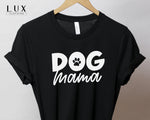 Dog Mama Logo Bold T Shirt - White|Black|Grey
