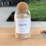 Cork Ball Glass Jar - Medium 800ml