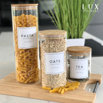 Bamboo Lid Glass Jar - Medium 800ml