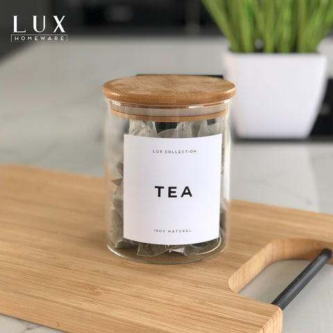 Bamboo Lid Glass Jar - Medium 800ml