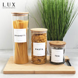 Bamboo Lid Glass Jar - Medium 800ml