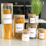 Bamboo Lid Glass Jar - Large 1.4L