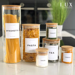 Bamboo Lid Glass Jar - Medium 800ml