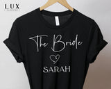 The Bride Personalised T-Shirt - White|Black|Grey