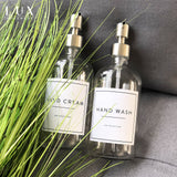 Clear Glass Bottle With Stainless Steel Pump - 500ml